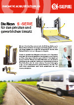Seite 1 Prospekt Rollstuhl-Liftsysteme S-Serie